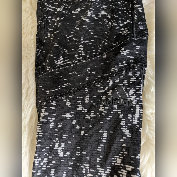Adidas Energy Running Climalite, black, grey, white, pattern leggings, small - Picture 4 of 12